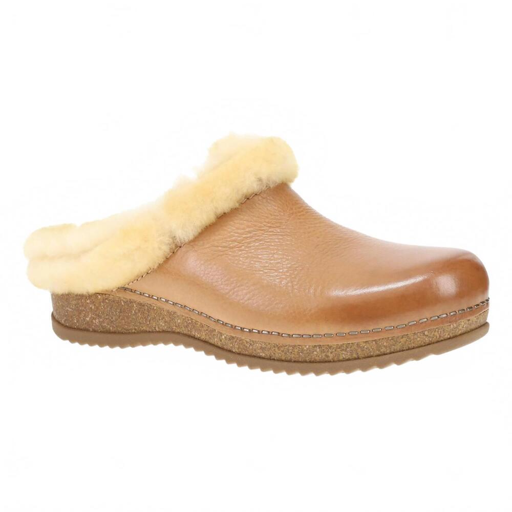 NEW DANSKO women's magda waxy milled mule in tan
